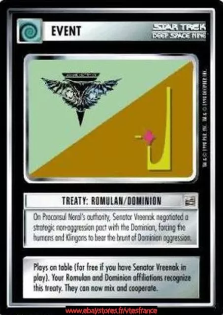 Star Trek CCG - Treaty: Romulan/Dominion / The Dominion