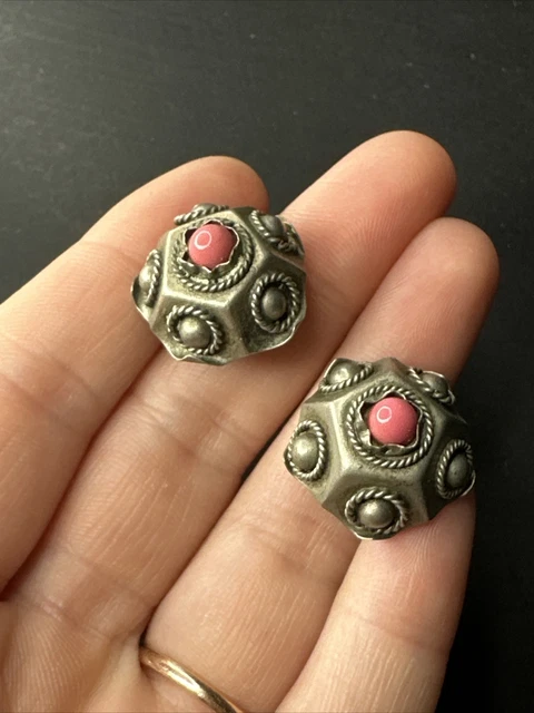 PAIRE DE BOUCLES d'oreilles Fleurs Style Vintage EUR 10,00 - FR