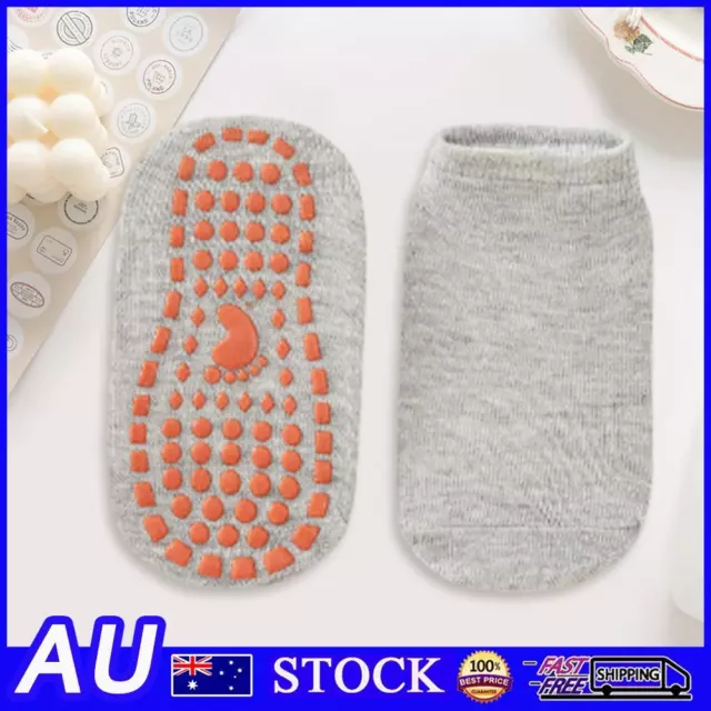 Ankle Socks Comfortable Parent-Child Socks for Yoga Barre Pilates (Grey S)
