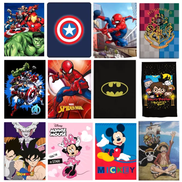 Fleecedecke Marvel DC Anime Disney Hero Polyester Kuscheldecke Motive Auswahl