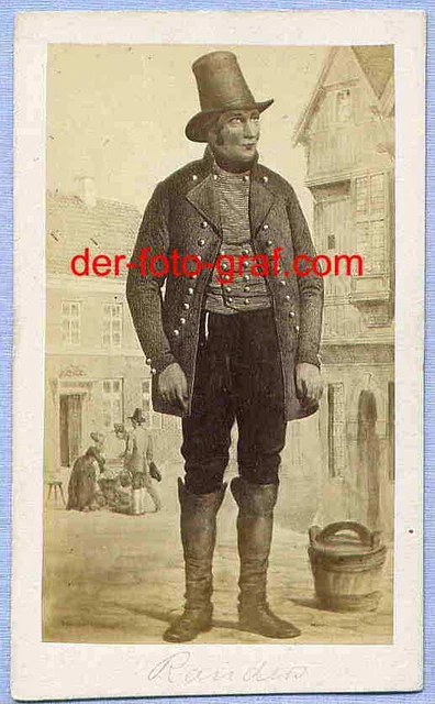 Foto, Dt. Dän. Krieg 1864, Tracht Bauer, 1864 !!