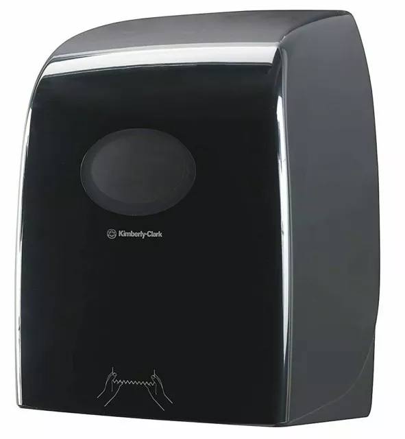 Aquarius 7193 Hand Towel Dispenser Rolled Plastic Black 33.8 x43.8 x 25.3cm E6KC