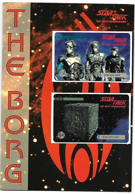 Startrek The Borg Presentation Pack Mint Mercury Phonecards