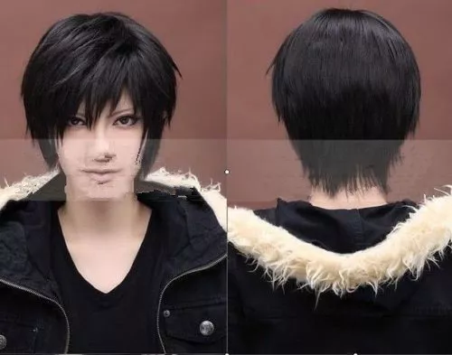 For Cosplay Izaya Orihara DuRaRaRa! DRRR!Black short Cosplay Party Hair+Wig Cap