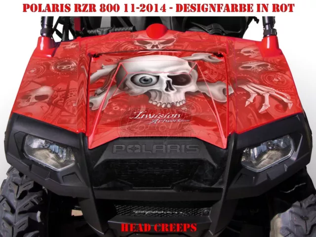 Invision Dekor Graphic Kit Atv Polaris Rzr 570/800/900 Head Creeps B
