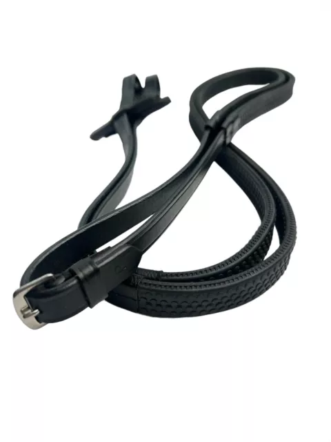 Turners Leather / Rubber Reins Pimple Grip Flexible, Pony Cob and Full