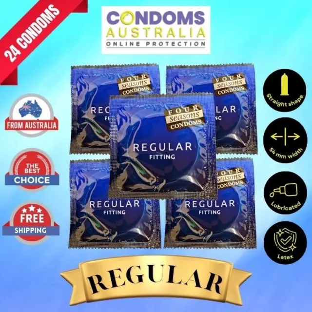Four Seasons REGULAR Bulk Condoms 24 Condom Free Shipping