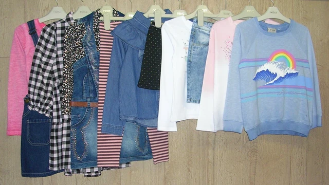 Mainly NEXT Girls Bundle Skirt Tops Dress Jumper Leggings Age 6-7 122cm