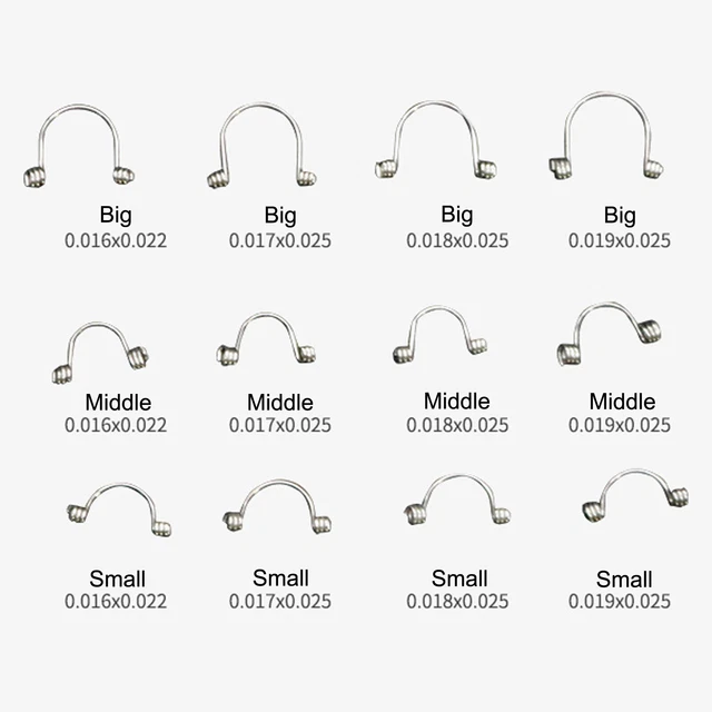 Dental Orthodontic Anterior Teeth Tooth Torque Rectangular Springs 10Pcs/Bag