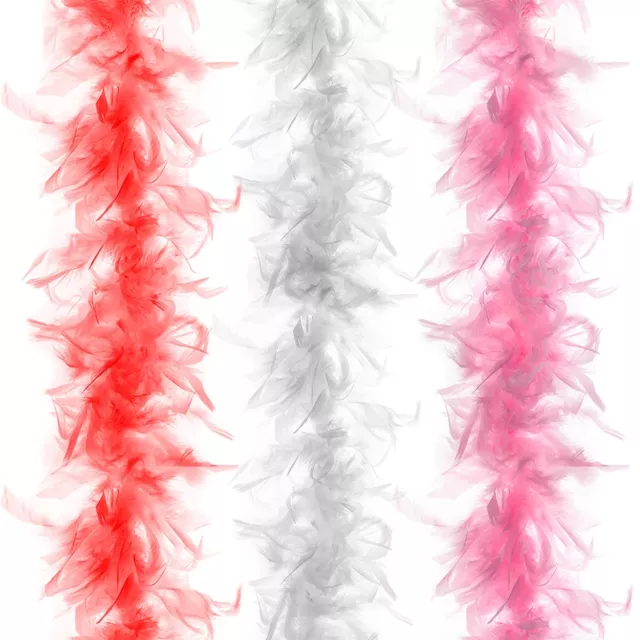 Feather Boa 1.5m Long Fancy Dress Accessory Hen Night Vintage Assorted Colours