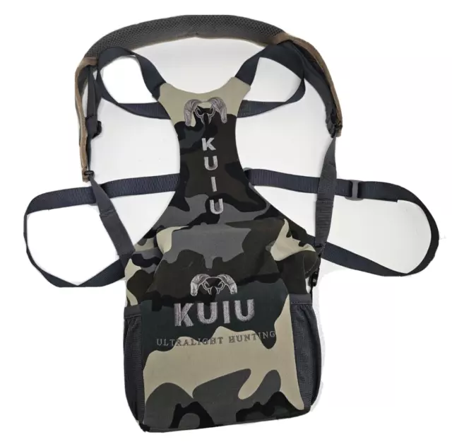 Kuiu Binocular Chest Harness Bino Holder Hunting Waterproof XL Camo Ultralight