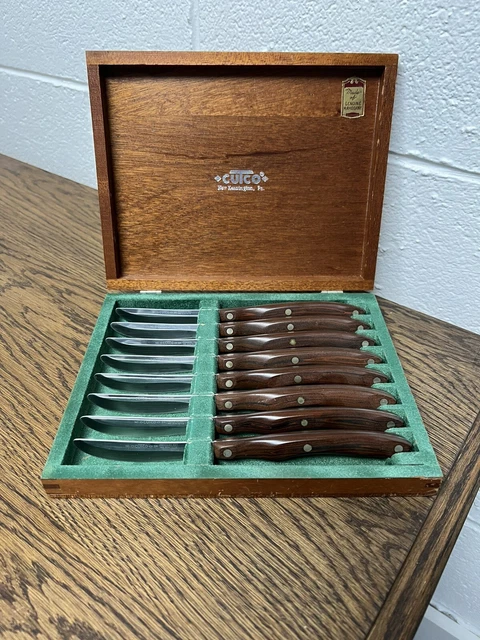 Cutco Steak Knifes #59 Straight Edge With Originial Cutco Box Set Of 8 Vintage