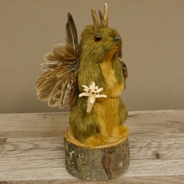 Wolpertinger Mini Maclean Preparado Con Edelweiß, Ala Y Cornamenta #86.15.4