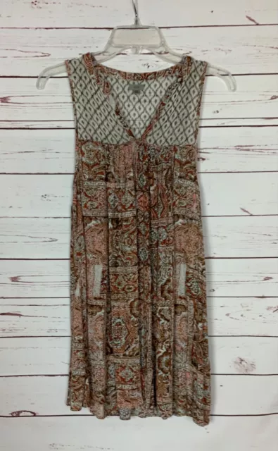 Ecote Urban Outfitters Women's XS Extra Small Sleeveless Cute Boho Tunic Top