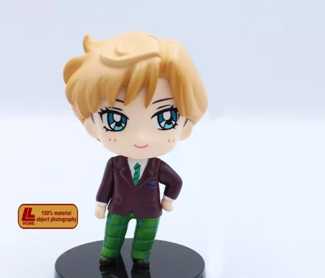 Anime Sailor Moon Chiba Mamoru Big eye cute Figure Statue toy Gift cake topper