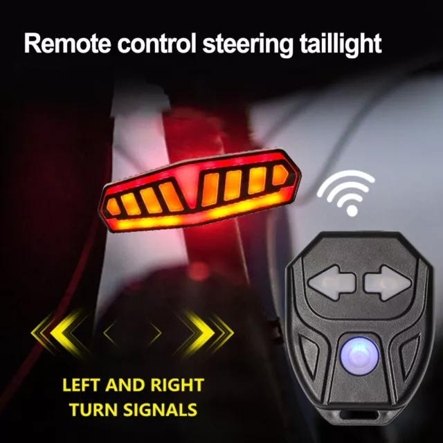 Effortless Installation Bicycle Brake Sensor Light with Wireless Remote