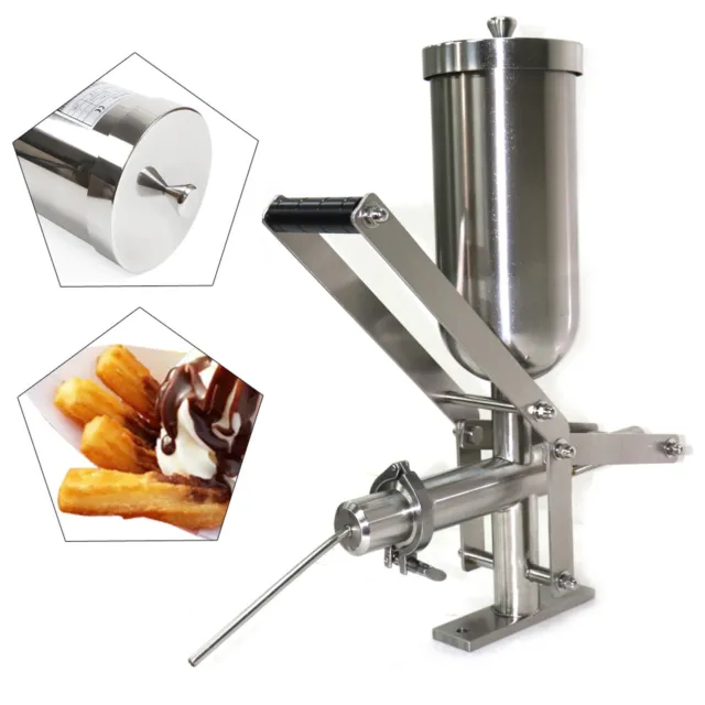 5L PY156 Commercial Hand-operated Donut Churros Filler Stainless Filling Machine