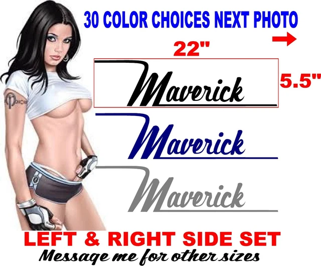 MAVERICK BOAT DECALS DECAL HULL 30 COLOR CHOICES message me for other options