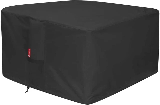 Gas Fire Pit Cover Square Patio Outdoor Cover Waterproof Heavy Duty 36"36"24"