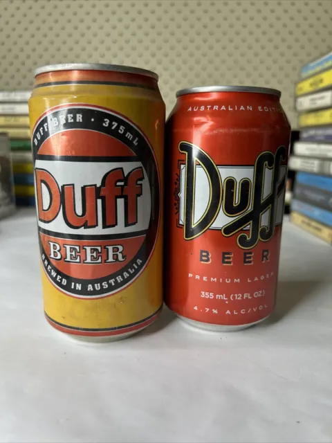 Orignal Duff beer Cans Empty Collector Simpsons