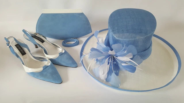 JACQUES VERT SHOES Bag Hat~ Size UK ~Ice Blue Range