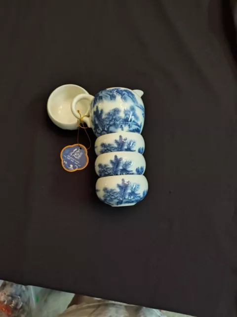 Art Make Taste Tea Set, 5 Piece  China Tea Pot & Cup Set