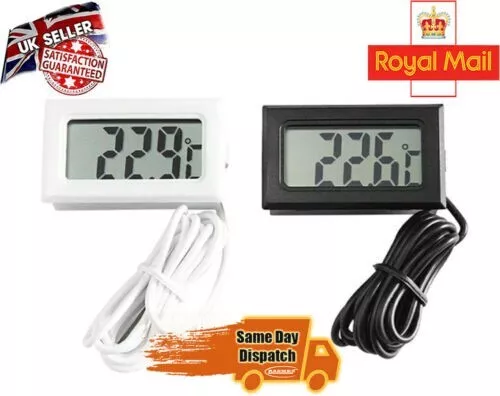 LCD Digital Fridge Thermometer Probe Fridge Freezer Temperature UK Seller