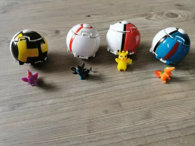 Details zu  Pokemon Go Pokeball & Figur Great Ball Pop-up bei Wurf wird geöffne