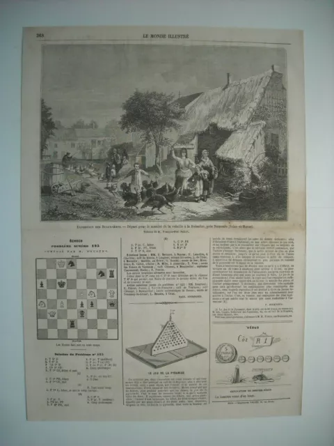 Gravure 1864. Beaux-Arts. Le Soir, D’apres Un Tableau De M. Amedee Baudit. Expl