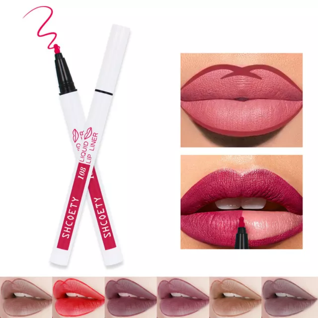 Liquid Lip Liner Lip Stain Marker Makeup Cosmetics Lipliner Matte Nude Natural