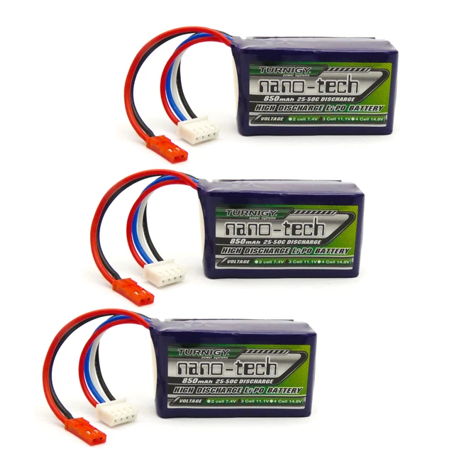 Gens Ace 25C 450mAh 3s 11.1v Li-Po Battery