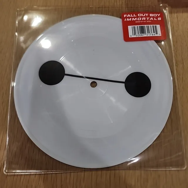 BIG HERO 6 "IMMORTALS" FALL OUT BOY vinyl 7” record picture disc