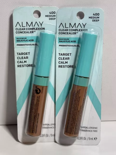Almay Clear Complexion Concealer Treatment Makeup 400 MEDIUM DEEP Expired 2023