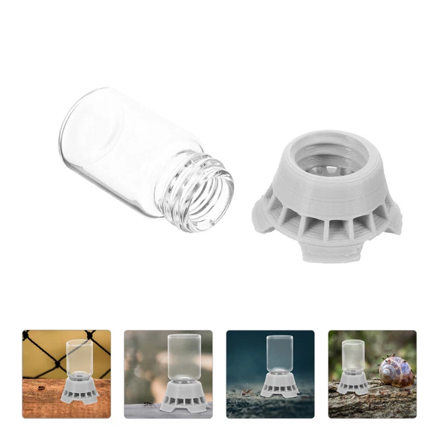 Tazón de alimentación para hormigas simple tazón de agua mini alimentador líquido para hormigas araña