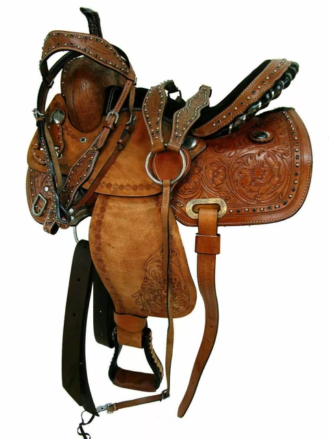 Selle Western Wade En Cuir The Alex - Taille 14 Pouces, Couleur Naturelle, Neuf Avec Défauts Mineurs