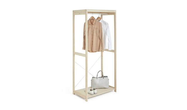 Flicka Open Single Rail Wardrobe - Pine