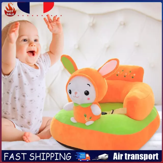 Baby Sofa Cover Soft Washable Sit Seat Chairs No Filler Cradle (Rabbit) FR