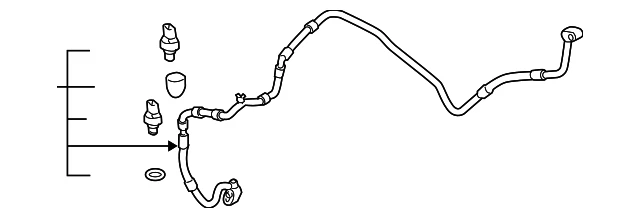 OEM NEW 2005-2014 Volkswagen Golf Jetta Rabbit Wagon AC Hose 1K0-820-741-BE