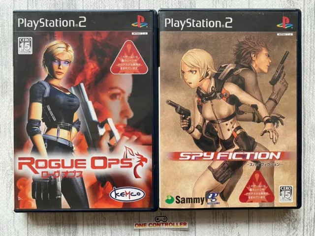 SONY PlayStation 2 PS2 Rogue Ops & Spy Fiction set from Japan