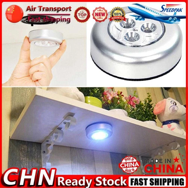 Touch Type Cabinet Closet Lamp 3 LED Portable Car Interior Trunk Reading Lights