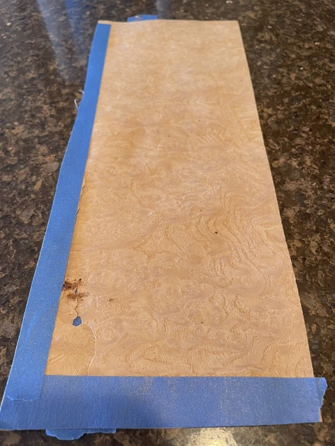 White Ash Burl wood veneer 4” X 11” raw no backer