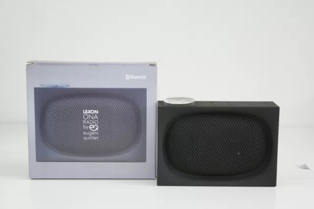 Lexon LA 102R ONA Design-Radio AM/FM, Bluetooth 4.0, mit Akku, schwarz, "Neu"