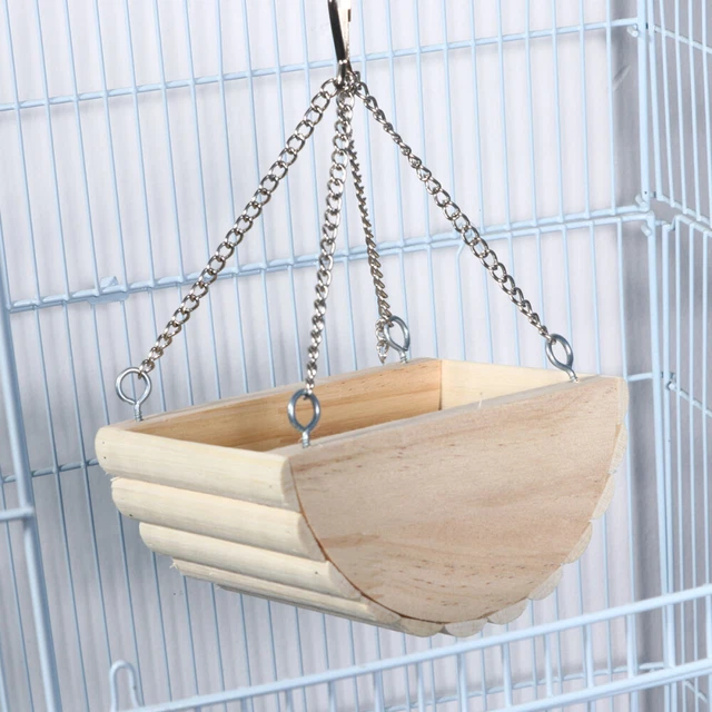Small Animal Hammock Hamster Wood Platform Hanging Nest The Swing