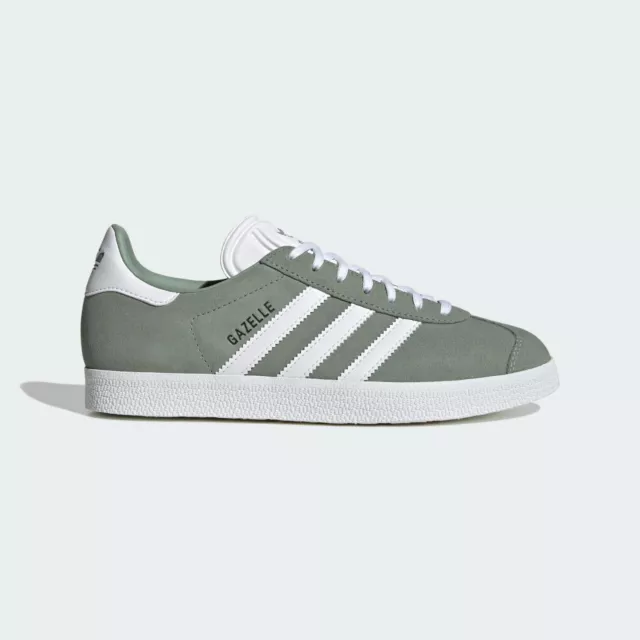 adidas Originals GAZELLE Unisex Sneakers IG5790 Silver Green US 4-10 #