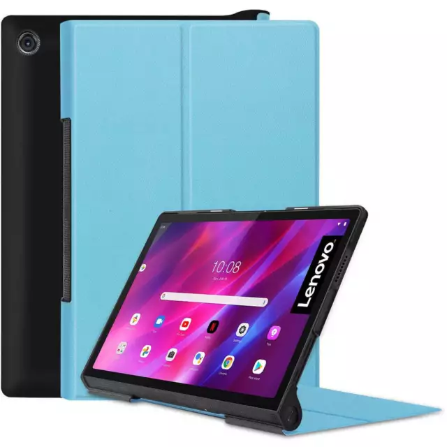 Hülle für Lenovo Yoga Tab 11 Bizon Case Cover Futeral Tasche Etui Blau