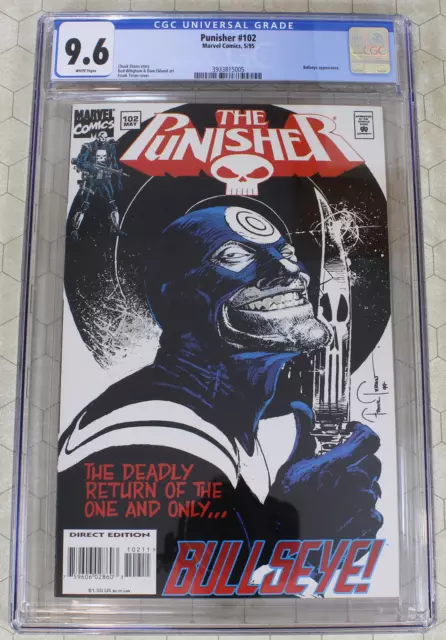 PUNISHER #102 CGC 9.6 vol 2 (1995) BULLSEYE app. (Marvel) !!