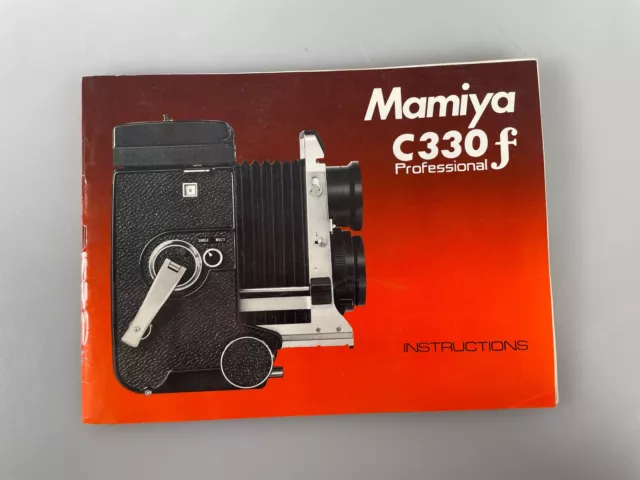 Mamiya C330f Instruction Manual Booklet