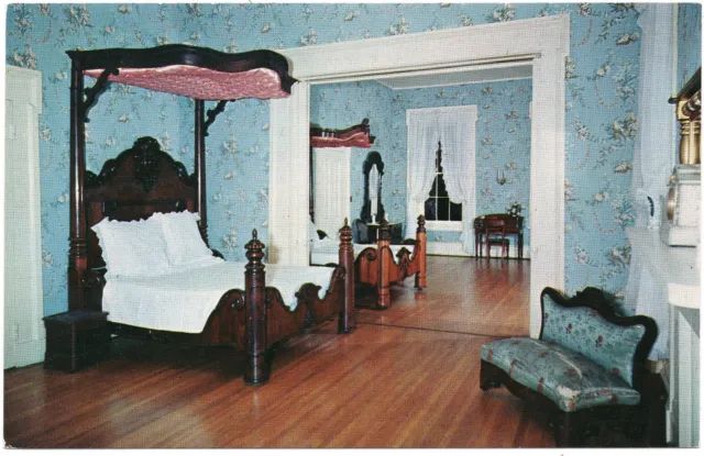 Nashville TN Tennessee Belle Meade Plantation East Bedrooms Civil War Postcard