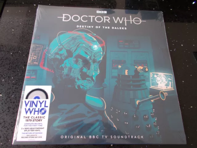 DR DOCTOR WHO  Destiny Of The Daleks 2xLP  Splatter Vinyl RSD  NEW SEALED
