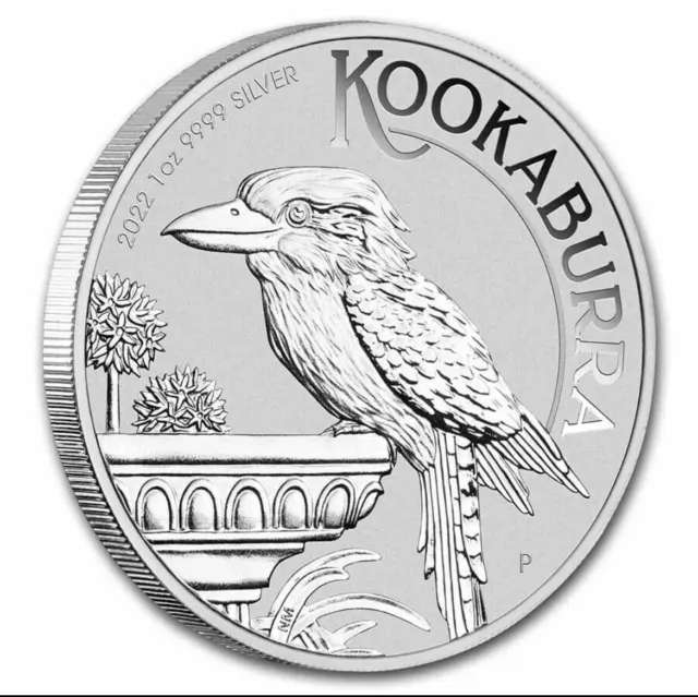 Australia 1oz 2022 Kookaburra Silver 999 Bullion Coin $1 in Capsule Perth Mint